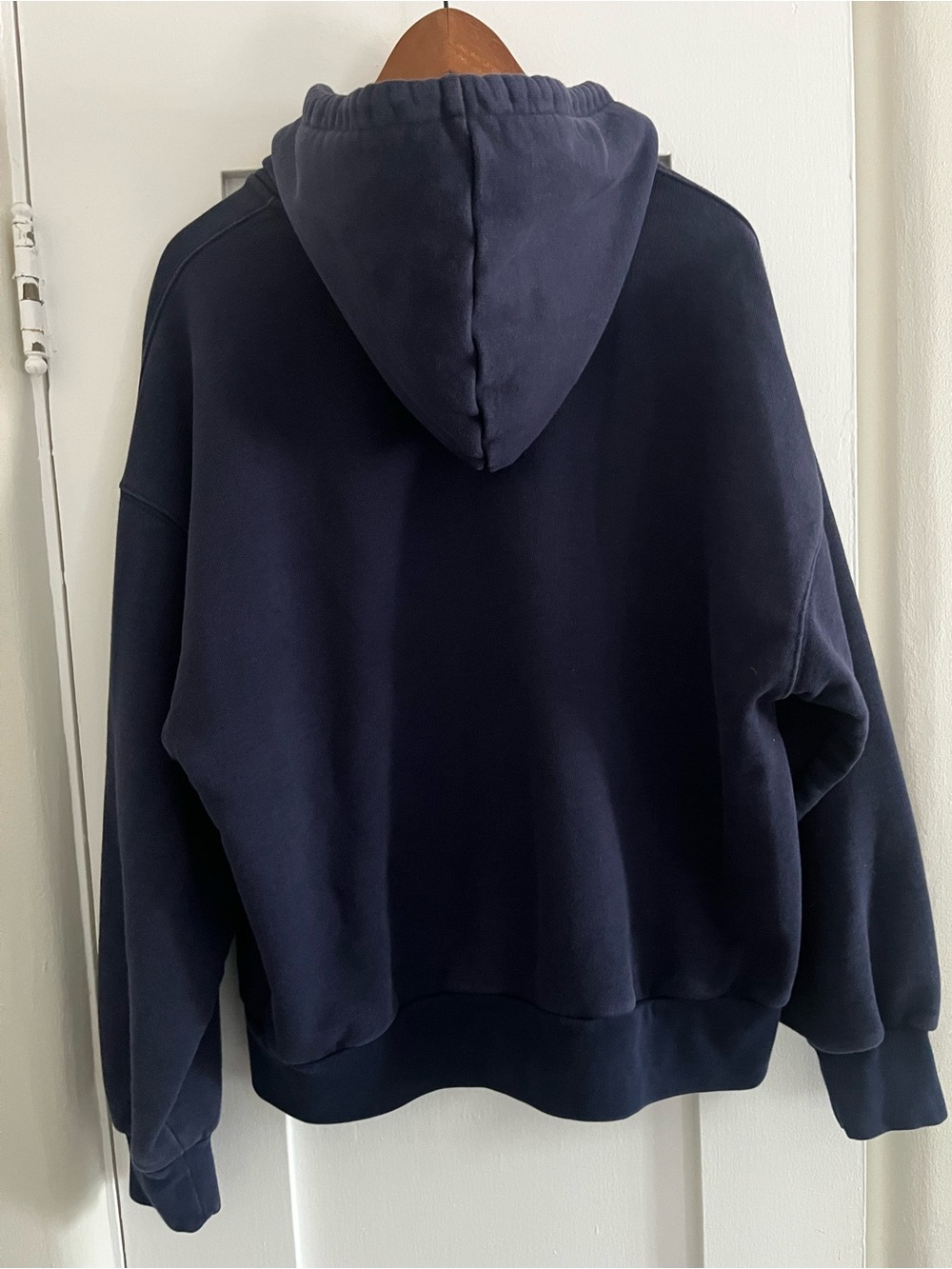 GAP Adult Extra Heavyweight French Terry Zip Hoodie Navy Size L - Picture 6 of 7